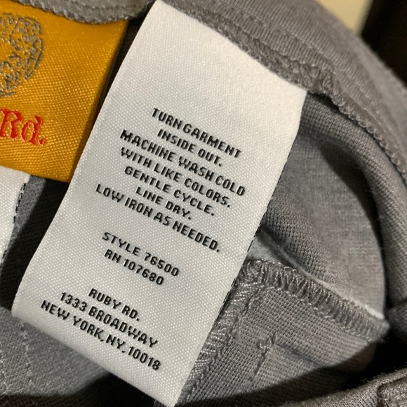 Ruby Rd  Dress Pants Stretchy Size 12 Gray🌀 - Picture 11 of 14